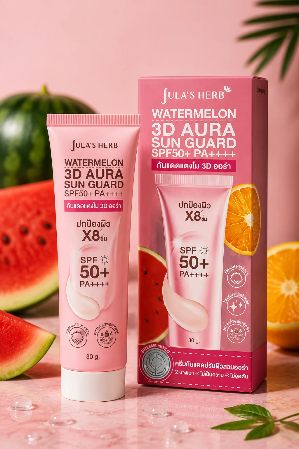 JULA'S HERB Watermelon 3D Aura Sun Guard SPF50+ PA++++